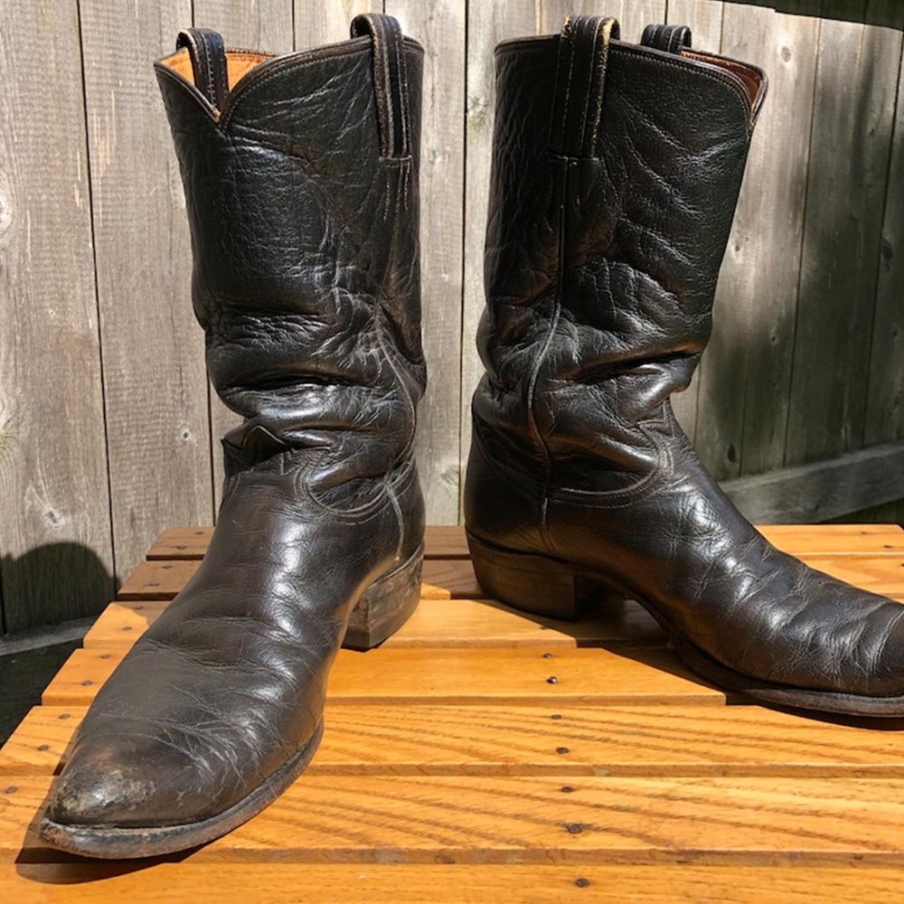Vintage Tony Lama brown Cowboy boots